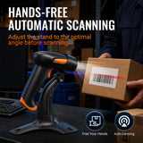 Tera Barcode Scanner Wireless with Stand: 1D 2D QR 3-in-1 Connection HW0001