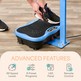 Lifepro TrimLite Vibration Plate Exercise Machine with Handlebars – Whole Body Vibration Platform for Lymphatic Drainage & Weight Loss – 99 Speed Levels