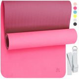 Greater Goods Exercise Mat, Extra Durable, Lightweight Fitness Mat with Strap for Yoga, Pilates and Home Gym, Watermelon Pink Greater Goods