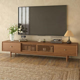 NessCarsti 78.7" Mid-Century Modern TV Stand Fully Assembled Media Console