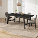 GarveeHome Industrial Dining Table for 6-8 People, 70.87" Long Large Kitchen Table with Sturdy Metal Frame