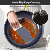 Nuwave Lux LE 13Pc Ceramic Cookware Set with Elegant Gold Handle, PFAS Free