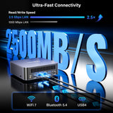 GEEKOM GT15 Max Mini PC,Intel Core Ultra9 285H(99 TOPS)|32GB DDR5+1TB SSD