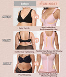 Figninget Waist Trainers for Women Belly Fat Sports Girdle Underbust Corset Waist Cincher Pink L