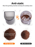 Aromaster Burr Coffee Grinder with 48 Gind Settings, Conical Coffee Bean Grinder for Home Use,Stainless Steel,40 Seconds Adjustable Timer,Anti-static,Easy to Clean with Brush