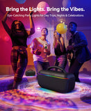 dbsono Portable Bluetooth Speaker Wireless: 100W(Peak) SoundPulse 2.0 with BassBoost, Waterproof Loud Party Speakers, Unlimited Pairing, TWS for Outdoor/Indoor, Beach Vacation Essential, Black