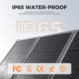 400W Portable Solar Panel for Power Station, 36V Foldable Solar Charger with DC/XT60/Anderson Cable & QC3.0 USB Outputs