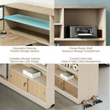 Modern Cubicle Office Workstation Desk with Privacy Panels, Modular Multi-Person Partition Desk, Computer Desk with Storage & for Office, Call Center & Team Workspace (C-Left, 1 P)
