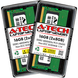 A-Tech 16GB Kit (2x8GB) DDR5 4800MHz PC5-38400 CL40 SODIMM 1.1V Non-ECC Unbuffered SO-DIMM 262-Pin Laptop Computer RAM Memory Upgrade Modules