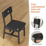 Itaar 5-Piece Dining Table Set for 4-6 People, 63" Extendable Kitchen Table and 4 Cushion Chairs