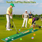 VATOS Golf Putting Set for Kids - Light up Golf Game Toys with Putting Mat, Putter, 3 Holes & 6 Balls (3 Glow), Indoor Outdoor Yard Golfs Game Sports Toys, Birthday Gifts for Boys Girls Kids 3-8