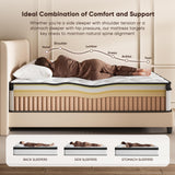 King Size Mattress, 12 Inch Hybrid Mattress King Size in a Box, Medium Firm