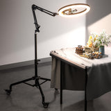UBeesize Pro 12” Ring Light Tripod with Overhead Phone & Camera Mount
