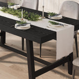 GarveeHome Industrial Dining Table for 6-8 People, 70.87" Long Large Kitchen Table with Sturdy Metal Frame