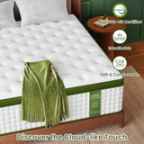 BedStory Firm King Mattress 12 Inch, Hotel Collection Hybrid Mattresses with Zoned Lumbar Support, Extra Back & Hip Support, CertiPUR-US, Fiberglass-Free, 365-Night Trial