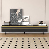 NessCarsti 86" Mid Century Modern TV Stand for 70/75/80/85 Inch Television