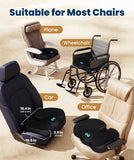 Foam Seat Cushion for Office Chairs & Car - Ergonomic Office Desk Accessories - Cushions for Tailbone Pain Relief