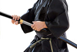 Hand Forged 1095 High Carbon Steel Black Shirasaya Katana Full Tang Sword