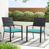 Waterproof Outdoor Seat Cushions Set of 4 18 x 18, Patio Chair Cushions Set of 4 with Ties and Handle