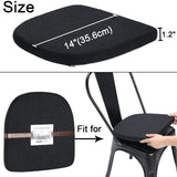 BUYUE Friendly Woven Fabric 14x14 Magnetic Cushions for Metal Chair Set of 4