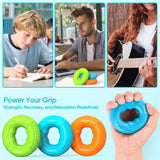 FitBeast Grip Strength Trainer, Finger Exerciser, Stress Balls for Adults, Hand Therapy for Strength, Recovery & Stress Relief, Forearm Strengthener for Men, Women & Seniors (6-Piece Fresh Tones)