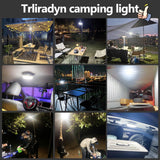 10000mAh Rechargeable Hanging Tent Lighting, Portable 30W 4000LM LED Camping Lantern with Magnet, 4 Lighting Modes, IPX5 Waterproof LED Flashlight for Emergency