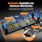 Berleng Push Up Board - 36-in-1 Foldable Pushup Fitness Stand for Portable Strength Training. Rugged, Stable Equipment for Home Gym Workout for Men & Women Berleng