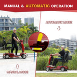 MobiCyc Heavy Duty Mobility Scooter for Adults & Seniors, 500W Motor, 20/30 Miles Long Range, 450 LBS Capacity, Removable Lithium Battery, 10" All-Terrain Tires, with Windshield & Suspension