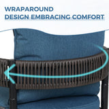 Grand patio Outdoor Dining Chairs Set of 4, 4 Pieces Patio Dining Chairs