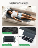 Heycool Full Body Massage Mat with Heat [2026 Upgraded], 10-Motor Vibration Massage Pad for Chair Bed Sofa, 2 Heat Levels, 5 Massage Modes, Foldable Memory Foam Back Massager for Home Office