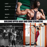 Pull Up Assistance Bands 260lbs, Heavy Pull Up Bands Resistance Bands for Pull Ups Working Out with Feet Rest, Pull Up Bar Bands Assistance Bands, Height Adjustable
