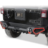 OEDRO Rear Bumper Fits for 07-18 Jeep Wrangler JK JKU 4/2 Doors