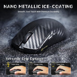 ATTACK SHARK R11 Ultra 8K Carbon Fiber Wireless Gaming Mouse,PAW3950MAX 42K DPI Sensor,49g Superlight Ergonomic Computer Mice with Tri-Mode,Cloud Driver for Win/Mac/PC Gamer,Weave Black&Tape