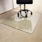Office Chair Mat for Carpet - 36" x 46" Tempered Glass Floor Mat - for Office Chair on Carpet GLSLAND
