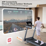 Vitalwalk Foldable Walking Pad Treadmill with Incline 20%/15% Auto, 48"x18"