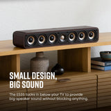 Polk Audio Signature Elite ES35 Slim Center Channel Speaker, Stunning Black