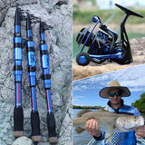 Sougayilang Spinning Fishing Rod Reel Combos,Portable Telescopic Fishing Pole,12+1 Ultra Smooth Spinning reels for Travel Saltwater Freshwater Fishing Sougayilang