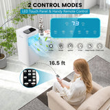 COSTWAY 10000 BTU Portable Air Conditioner, 3 in 1 AC Unit, Fan & Dehumidifier w/Sleep Mode, 24H Timer, LED Display