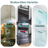 KPUY Frameless Shower Door, 43-48" W x 76" H Double Sliding Glass Shower Door, 1/4" (6mm) Thick Tempered Clear Glass with Explosion-Proof Film Nano Coating, Brushed Gold