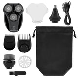 Remington Balder 3 Head Shaver Dual-Track Cutting Heads Multi-Directional Pivot 45 Minute Run Time 100 Percent Waterproof Complete Grooming Kit with Beard Trimmer Nose and Ear Trimmer