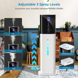 Humidifiers Large Room Bedroom with 7 Colors Light,Honovos 8L 2.1Gal Quiet Ultrasonic Cool Mist Topfill Humidifier with 360° Nozzle 3 Speed Humidistat Essential Oil Tray for Baby Home Plant Yoga Sleep