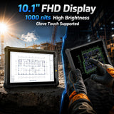 ONERugged M10N Rugged Tablet, 10.1" Windows 11 Pro Industrial Tablet, 1000 Nits Sunlight Readable Display, Intel N150, 8GB+128GB, 4G LTE, Wi-Fi 6, GPS/NFC, IP65 Heavy-Duty Outdoor PC for Field Work