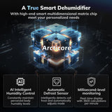 5500 Sq.Ft Energy Star Most Efficient 2024 Dehumidifier,AEOCKY Max 105 Pint/Day Smart Compressor Dehumidifier with Drain Hose,Intelligent Humidistat,for Basement,Bedroom,Home,Bathroom
