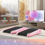 FUNMILY Smallest Walking Pad with 5% Incline, 2 in 1 Under Desk Treadmill for Home Office, 2.5 HP Mini Compact Walking Treadmill