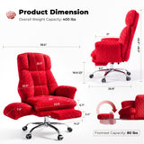 Big and Tall Office Chair, Flip Armrests for Work & Cross-Legged Pets