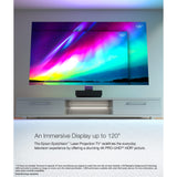 Epson EpiqVision Ultra LS500 Laser Ultra Short Throw Projector, 4000 lumens, 4K PRO-UHD, HDR, Android TV