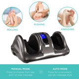 Best Choice Products Shiatsu Foot Massager for Pain Relief, Plantar Fasciitis, Neuropathy, Blood Circulation, Remote Control w/Compact Design - Gray