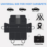 High Barrier Dog Car Seat Cover,Waterproof Back Seat Extender for Dogs,Car Seat Protector,Car Seat Cover Hard Bottom Holds 500 lbs,600D Nonslip Dog Hammock,Pet Car Bed for Cars,SUVs, Small Trucks