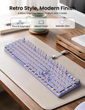 Sablute Wireless Mechanical Keyboard and Mouse Combo, RGB Backlit, KM81