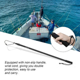 KOMCLUB Telescopic Fishing Gaff 93.11" Lightweight Hand Fish Gaff with Soft Rubber Nonslip Handle and Lanyard for Freshwater Offshore Fishing